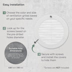 Vent Systems 5" Inch White Soffit Vent Cover - Image 4