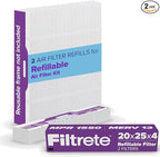 Filtrete 20x25x4 Refillable Air Filter replacement, MPR 1550, MERV 12, Allergen by Filtrete