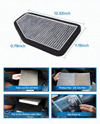 PHILTOP Cabin Air Filter w/Activated Carbon, Compatible - Image 2