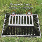 Manhole Cover and Frame Ductile Iron, Heavy Duty Drain Grate, One-Piece Design - Image 4