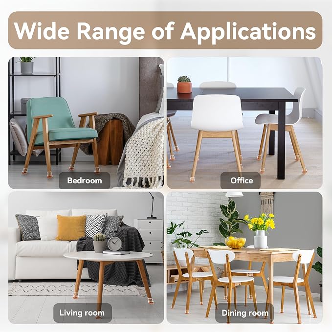 24PCS Extra Small Chair Leg Floor Protectors - Image 7