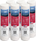 10 Micron 10 Inch x 2.5 Inch | 6-Pack String-Wound Polypropylene Whole House by USWaterFilters