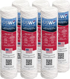 10 Micron 10 Inch x 2.5 Inch | 6-Pack String-Wound Polypropylene Whole House by USWaterFilters