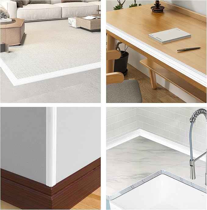 Wall Corner Protector Peel and Stick Wall Molding Trim Flexible Corner Guard