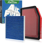 Cabin & Engine Air Filter Fit for Chevrolet Silverado 1500 2019-2026, Chevy by Forccord