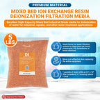 Max Water 5 lbs Mixed Bed Virgin Grade Ion Exchange Deionization DI Resin - Image 2