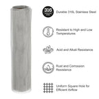 PATIKIL 40" L x 10" W Woven Wire Mesh, 20 Mesh 316L Stainless Steel Air Vent - Image 3