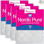 Nordic Pure 16x16x1 Tru Mini Pleat MERV 12 AC Furnace Air Filters – 2.5X More by NordicPure