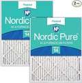 Nordic Pure 16x24x1 Pleated MERV 14 Air Filters 2 Pack by NordicPure