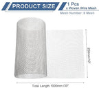 uxcell 6 Mesh 39" x 10" Woven Wire Mesh, 316 Stainless Steel Air Vent Filter - Image 2