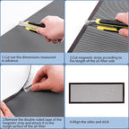 400x300mm DIY PC Case Dust Filter, 1.2mm Hole, PVC Dustproof Mesh Filter Cover - Image 6
