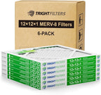 12x12x1 Air Filter 6 Pack, Durable MERV 8 Pleated Home HVAC AC Furnace Filters - Image 9