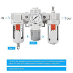 NANPU 3/8" NPT Air Filter, Regulator & Lubricator Combo - Image 5