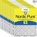 Nordic Pure 18x18x1 Pleated MERV 10 Air Filters 12 Pack by NordicPure