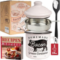 Bacon Grease Container with Strainer by Ayerphalo