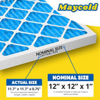 Maycold 12x12x1 MERV 11 Furnace Air Filter, High-Performance HVAC AC Filters - Image 3