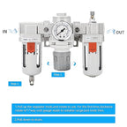 NANPU 1/2" NPT Air Filter, Regulator & Lubricator Combo - Image 5