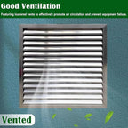 Heat Dissipation Louvered Vent Wall Gable Vents 304 Stainless Steel, - Image 3