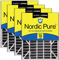 Nordic Pure 20x25x5 Air Bear AC Filter Replacement MERV 10 Plus Carbon 4 Pack by NordicPure