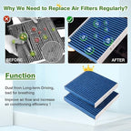 Cabin & Engine Air Filter Fits for Toyota Tundra 2014-2021, Sequoia 2014-2021 - Image 5