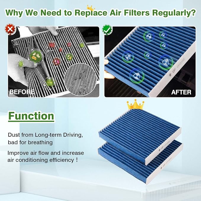 Cabin & Engine Air Filter Fits for Toyota Tundra 2014-2021, Sequoia 2014-2021 - Image 5