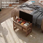 AQIMUELE Small Shoe Rack Bench, 2 Tiers Shoe Bench