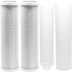 CFS – 4 Pack Replacement Water Filter Kit Includes Carbon Block, Polypropylene by CompleteFiltrationServices
