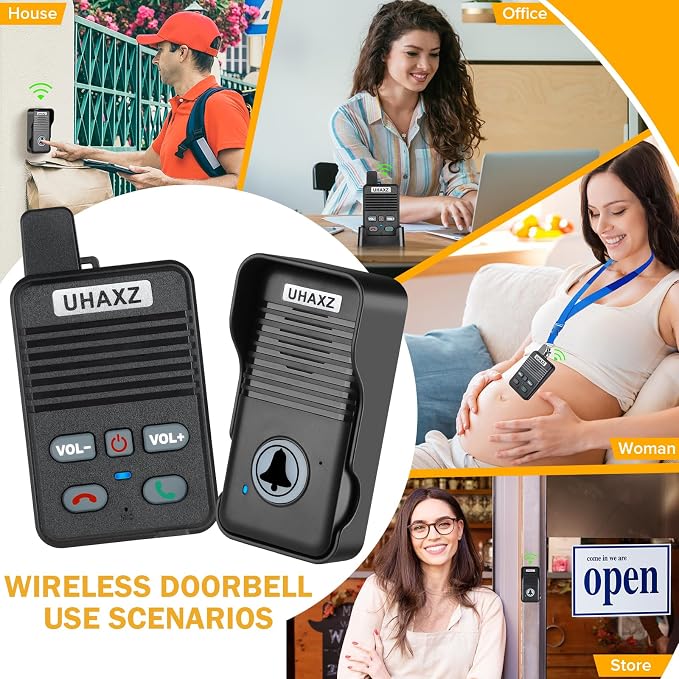 Wireless Doorbell, Full Duplex Doorbell Wireless, 1000ft Long Range, Hands-Free - Image 7