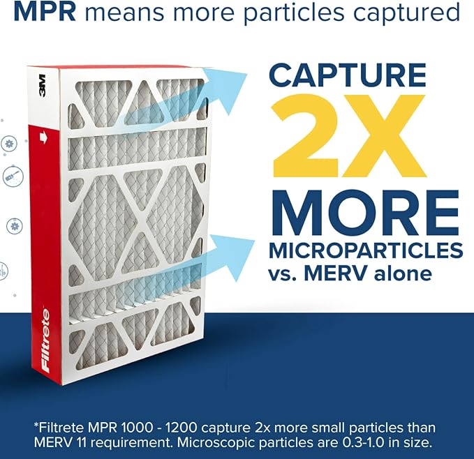 Filtrete 16x25x4 AC Furnace Air Filter, MPR 1000, MERV 11, Allergen Defense - Image 4