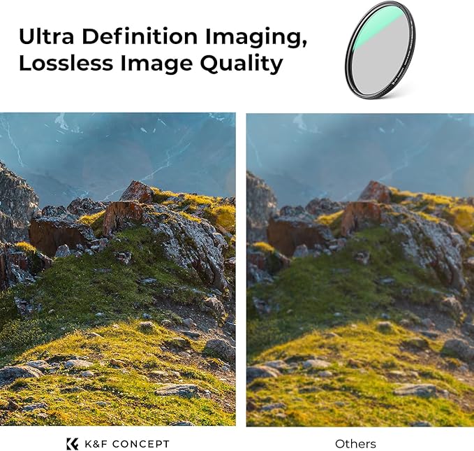 K&F CONCEPT 40.5mm Ultra-Low Reflectivity Circular Polarizers Filter 28 - Image 6