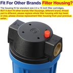 Geekpure 10-Inch Whole House Slim Water Filter Housing - Image 4