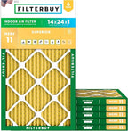 Filterbuy 14x24x1 Air Filter MERV 11 Superior Pet & Allergy Defense, by Filterbuy