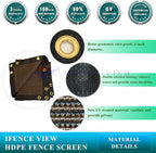 Ifenceview 6'x1' to 6'x100' Brown Shade Cloth Panels Fence Privacy Screen - Image 3