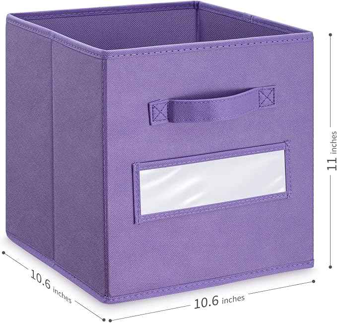 artsdi Fabric storage cubes 11 Inch Cube Storage Bin, Cube storage