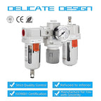 NANPU 3/8" NPT Air Filter, Regulator & Lubricator Combo - Image 7