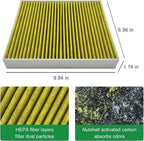 2PCS Cabin Engine Air Filter Kit Fits - Image 4