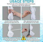 2 Sets 19.7 x 19.7 Inch Swamp Cooler Pump Swamp Cooler Filter Mesh Pump Basket - Image 4