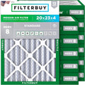 Filterbuy 20x23x4 Air Filter MERV 8 Essential Dust & Allergy Defense, by Filterbuy
