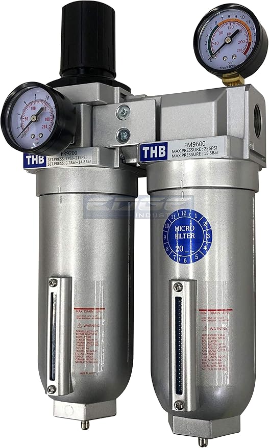 SUPER HEAVY DUTY HIGH FLOW AIR FILTRATION SYSTEM, 2 STAGE PARTICULATE FILTER by Unknown