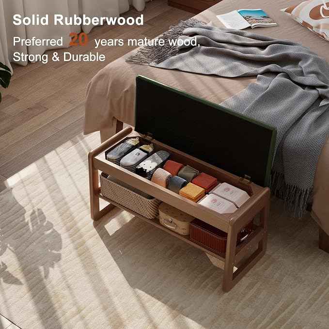 AQIMUELE Shoe Rack Bench, 2 Tiers Shoe Bench