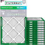 Filterbuy 16x24x1 Air Filter MERV 8 Essential Dust & Allergy Defense, by Filterbuy