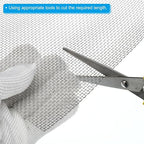 PATIKIL 40" L x 10" W Woven Wire Mesh, 10 Mesh 316L Stainless Steel Air Vent - Image 4
