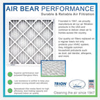 12x36x1 Air Filter MERV 8 TRION Air Bear Pleated HVAC Air Filter Replacement - Image 4