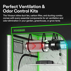 VIVOSUN Grow Tent Ventilation System, 8 Inch Inline Duct Fan - Image 2