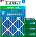 Filterbuy 18x24x4 Air Filter MERV 13 Optimal Smoke & Allergy Defense, by Filterbuy