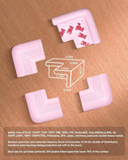 Baby Proofing Corner Guards 16 Pack Pink, Extra Thick Foam Edge Protectors - Image 8
