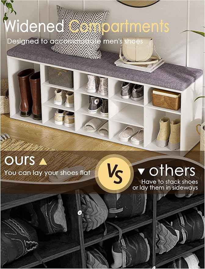 DINZI LVJ Shoe Storage Bench