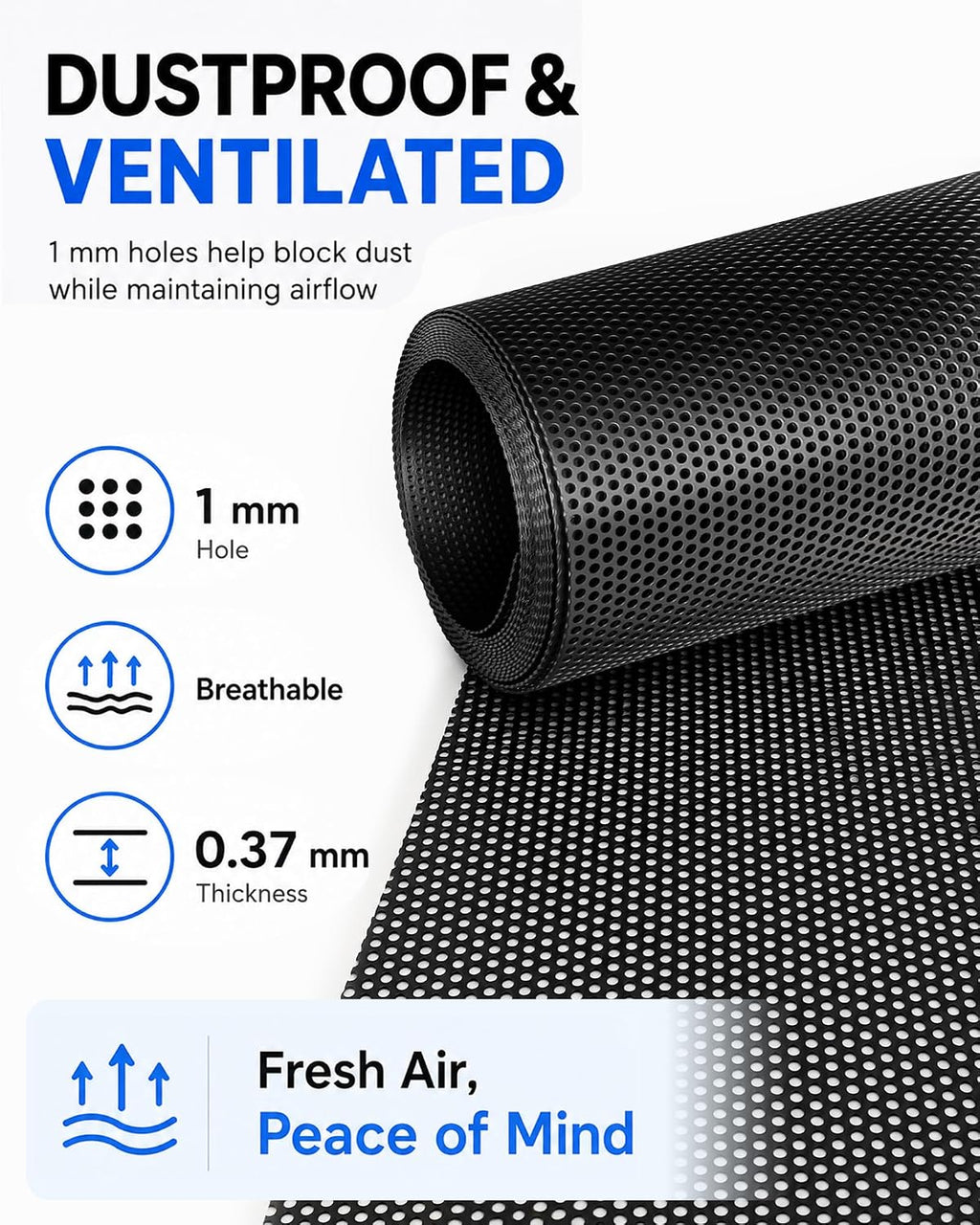 4 Pack Magnetic Mesh Vent Covers, 15.7 x 11.8 Inch Cut to Fit