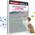 MERV 8 16x20x1 Washable Aluminum Lifetime Furnace Filter, Reusable AC/HVAC by Demiwise