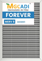 20x24x1 HVAC Furnace Air Filter, Lasts a Lifetime, the Last HVAC Filter You by MGCADI